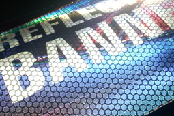 Reflective Flex frontlit banner material