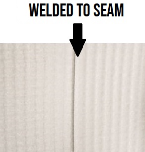 banner welded to seam